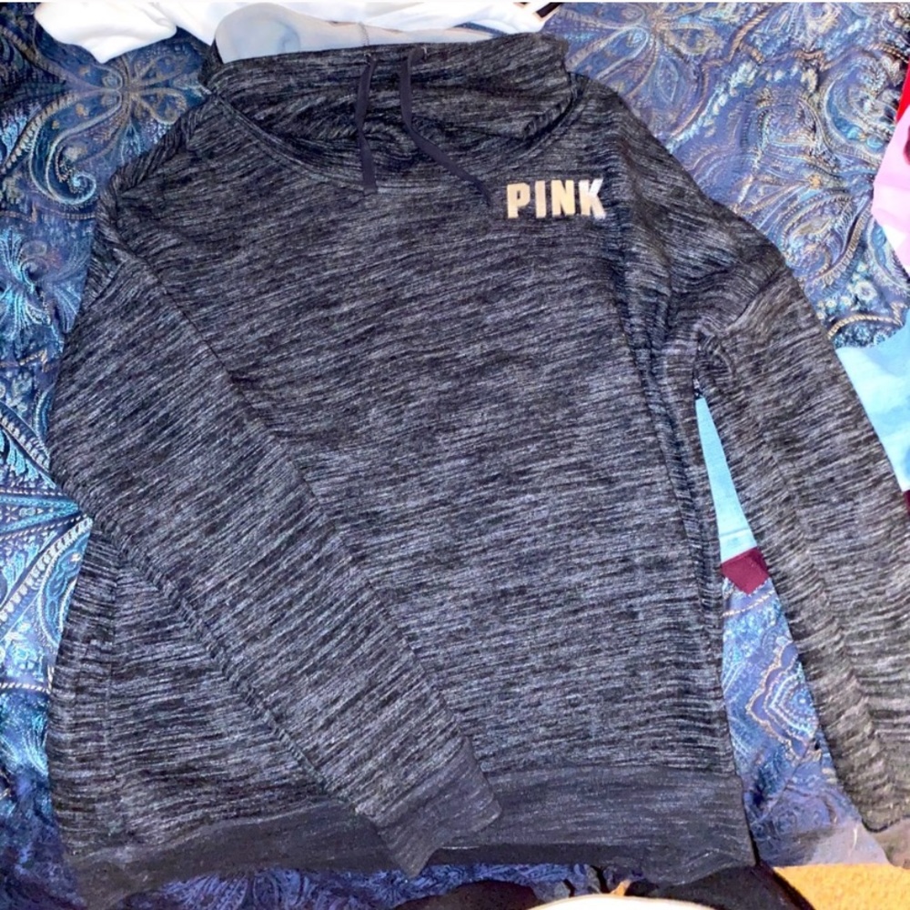 cowl neck Pink hoodie